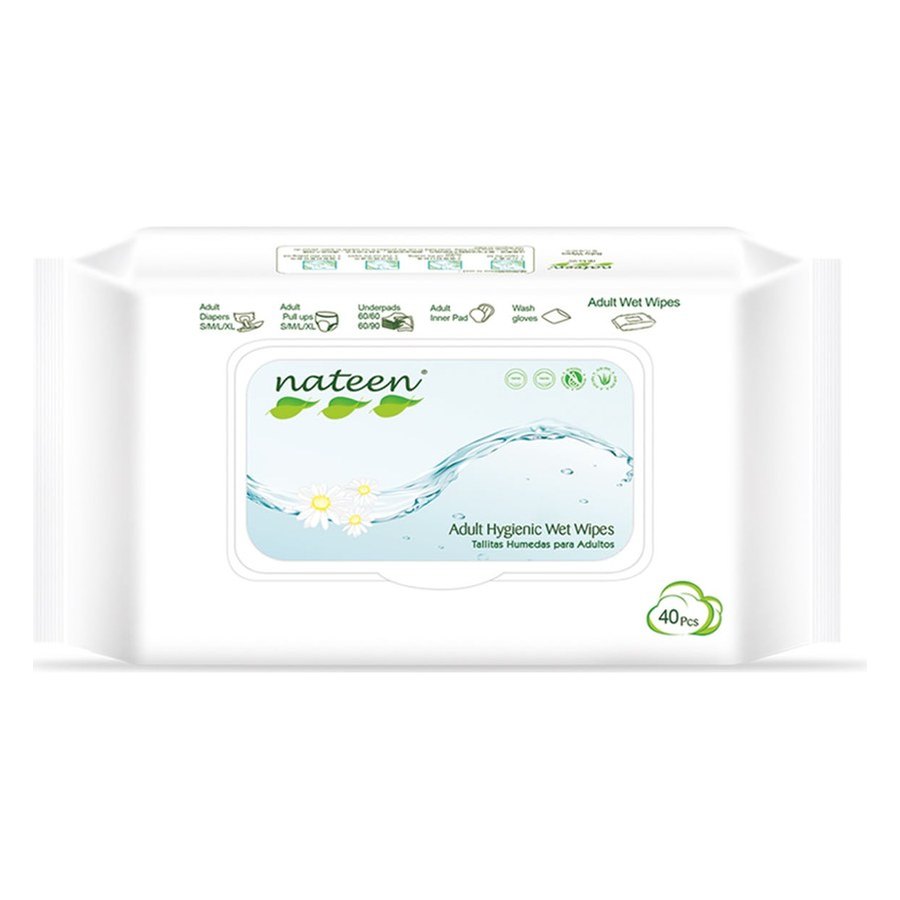 Nateen Adult wet wipes 40 · flip lid