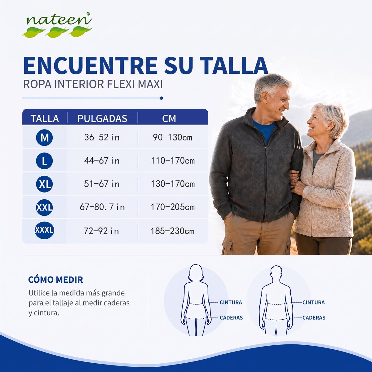Encuentre su talla, M a 3XL